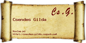 Csendes Gilda névjegykártya